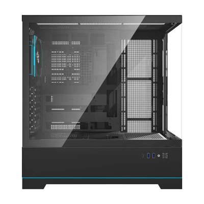 Darkflash Počítačová skříň DY451 PRO s ventilátorem (černá)