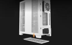 Darkflash Počítačová skříň DY451L bez ventilátorů (bílá)