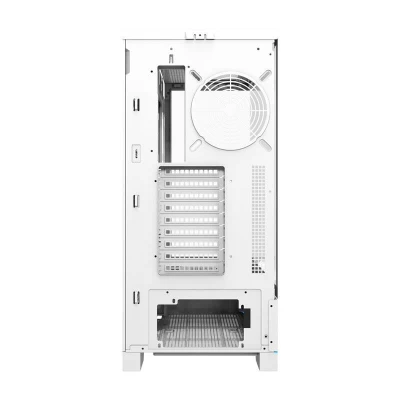 Darkflash Počítačová skříň DY451L bez ventilátorů (bílá)