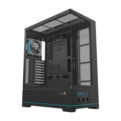 Darkflash Počítačová skříň DY451L PRO s ventilátorem (černá)