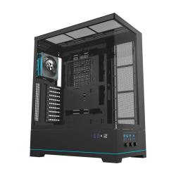 Darkflash Počítačová skříň DY451L PRO s ventilátorem (černá)