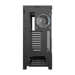 Darkflash Počítačová skříň DY451L PRO s ventilátorem (černá)