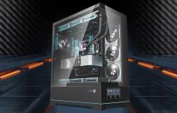 Darkflash Počítačová skříň DY451L PRO s ventilátorem (černá)