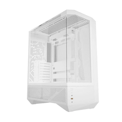 Darkflash DY460 bílá počítačová skříň se 4 ventilátory ARGB