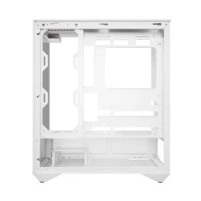 Darkflash DY460 bílá počítačová skříň se 4 ventilátory ARGB