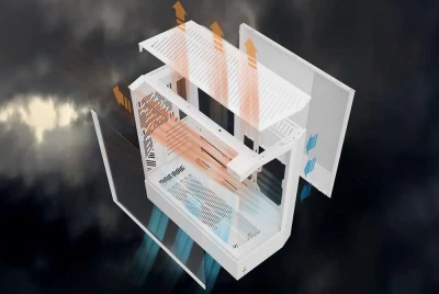 Darkflash DY460 bílá počítačová skříň se 4 ventilátory ARGB