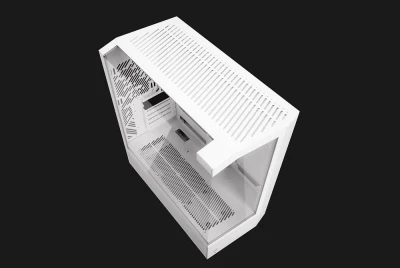 Darkflash DY460 bílá počítačová skříň se 4 ventilátory ARGB