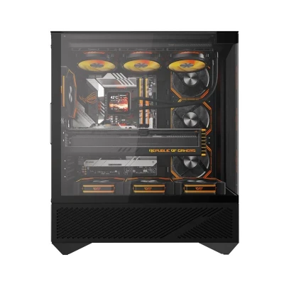 Darkflash Počítačová skříň DY460 (černá) + 4 ventilátory ARGB