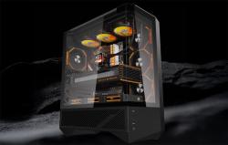 Darkflash Počítačová skříň DY460 (černá) + 4 ventilátory ARGB