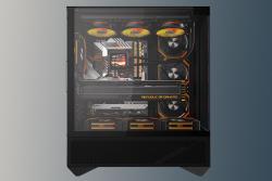 Darkflash Počítačová skříň DY460 (černá) + 4 ventilátory ARGB