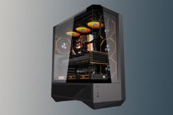 Darkflash Počítačová skříň DY460 (černá) + 4 ventilátory ARGB