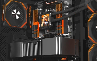Darkflash Počítačová skříň DY470 bez ventilátorů (černá)