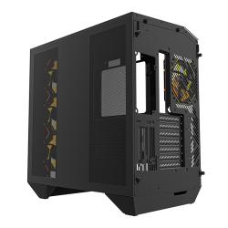 Darkflash Počítačová skříň DY470 (černá) + 4 ventilátory + držák GPU