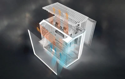 Darkflash Počítačová skříň DY470 se 4 ventilátory (bílá)