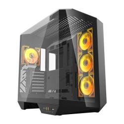 Darkflash Počítačová skříň DY470 se 4 ventilátory (černá) Darkflash Počítačová skříň DY470 se 4 ventilátory (černá)