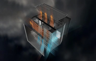 Darkflash Počítačová skříň DY470 se 4 ventilátory (černá)