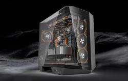 Darkflash Počítačová skříň DY470 se 4 ventilátory (černá)