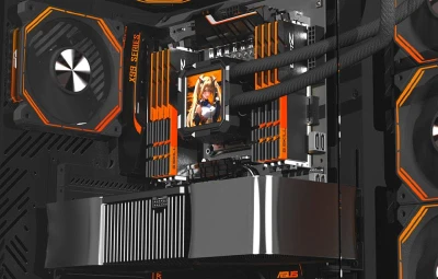 Darkflash Počítačová skříň DY470 se 4 ventilátory (černá)