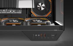 Darkflash Počítačová skříň DY470 se 4 ventilátory (černá)