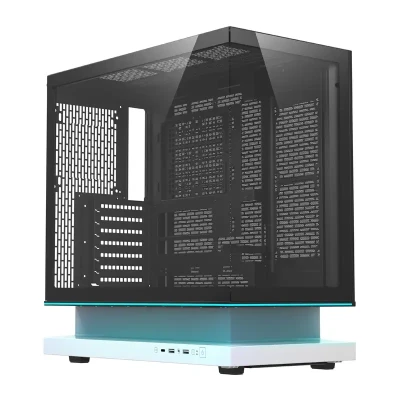 DarkFlash F1 bílá počítačová skříň s 6 ventilátory