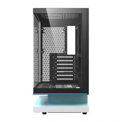 DarkFlash F1 bílá počítačová skříň s 6 ventilátory