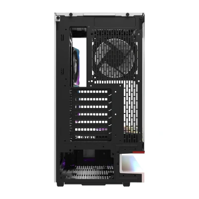 DarkFlash F1 bílá počítačová skříň s 6 ventilátory