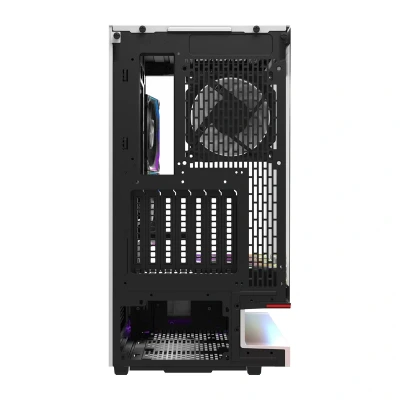 DarkFlash F1 bílá počítačová skříň s 6 ventilátory