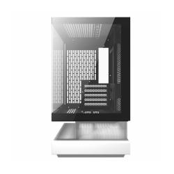 Darkflash Počítačová skříň F1 (bílá) + 6 ventilátorů ARGB