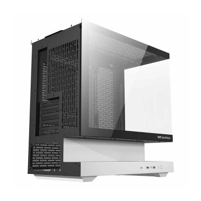 Darkflash Počítačová skříň F1 (bílá) + 6 ventilátorů ARGB