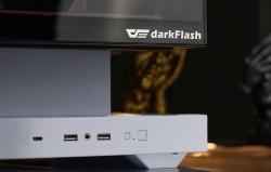 Darkflash Počítačová skříň F1 (bílá) + 6 ventilátorů ARGB