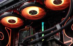 Darkflash Počítačová skříň F1 (černá) + 6 ventilátorů ARGB