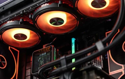 Darkflash Počítačová skříň F1 (černá) + 6 ventilátorů ARGB