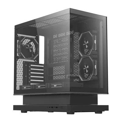DarkFlash F1 černá počítačová skříň s 6 ventilátory