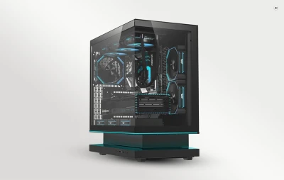 DarkFlash F1 černá počítačová skříň s 6 ventilátory
