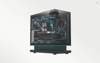 DarkFlash F1 černá počítačová skříň s 6 ventilátory