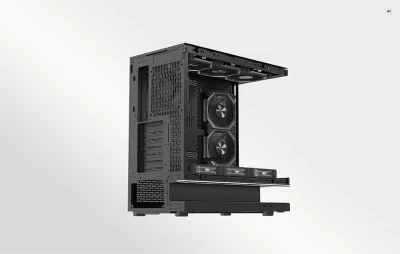 DarkFlash F1 černá počítačová skříň s 6 ventilátory