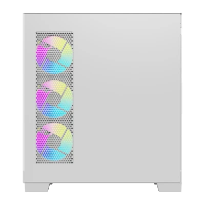 DarkFlash K430 bílá počítačová skříň se 6 ventilátory