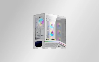 DarkFlash K430 bílá počítačová skříň se 6 ventilátory