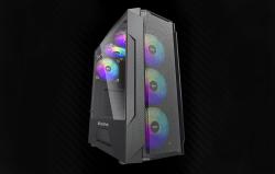 Darkflash Počítačová skříň LEO (černá)