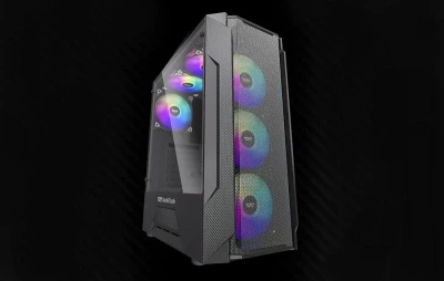 Darkflash Počítačová skříň LEO (černá)