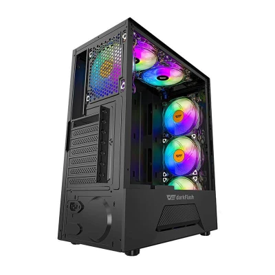 Darkflash Počítačová skříň LEO (černá)