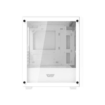 DarkFlash M305 bílá počítačová skříň bez ventilátorů