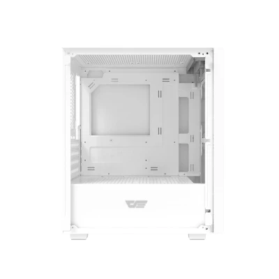 DarkFlash M305 bílá počítačová skříň bez ventilátorů
