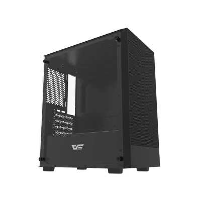 DarkFlash M305 černá počítačová skříň bez ventilátorů