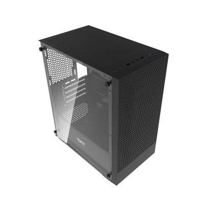 DarkFlash M305 černá počítačová skříň bez ventilátorů