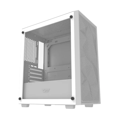 DarkFlash M305 Mesh bílá počítačová skříň bez ventilátorů
