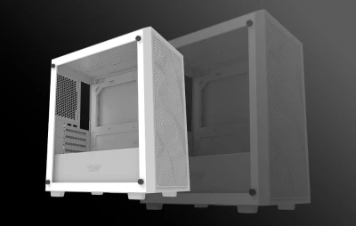 DarkFlash M305 Mesh bílá počítačová skříň bez ventilátorů