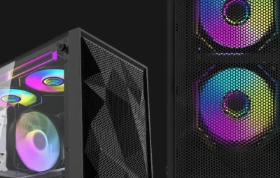 DarkFlash M305 Mesh černá bez ventilátorů, počítačová skříň