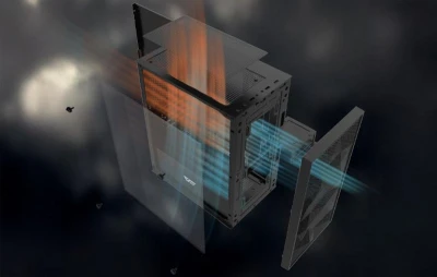 DarkFlash M305 Mesh černá bez ventilátorů, počítačová skříň