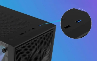 DarkFlash M305 Mesh černá bez ventilátorů, počítačová skříň